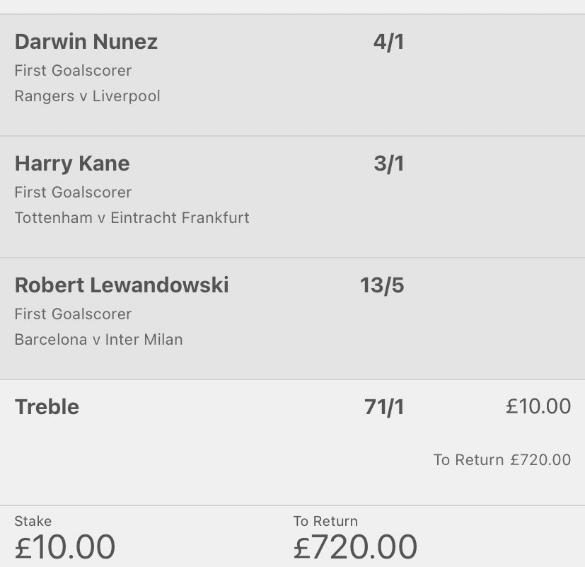 BetterWinnings's tweet photo. 🚨 Competition Time 🚨

£250 to two lucky people tonight if this First Goal Scorer Treble lands 🔥 

To enter:
- Be Following @BetterWinnings 
- RT this tweet 

Good luck people 🤞🏼 https://t.co/8kksBaZFlh