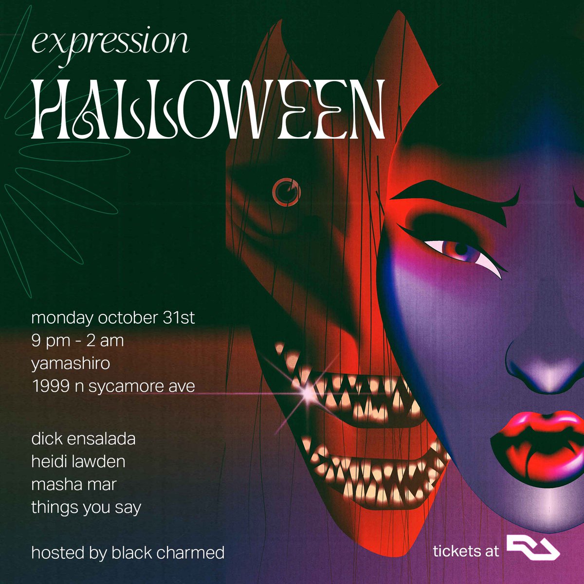 We are back with Expression Halloween on Monday October 31st <a href="/YamashiroLA/">Yamashiro Hollywood</a> with <a href="/DJHeidiLawden/">DJ Heidi Lawden</a> and an incredible crew! 🎃 Tickets on <a href="/residentadvisor/">Resident Advisor</a> ra.co/events/1599478