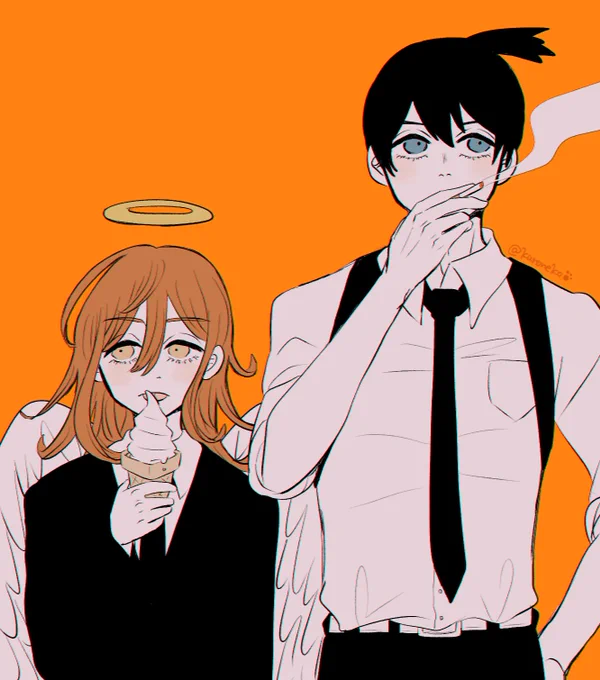 アニメ放送!我が推しコンビ #チェンソーマン 