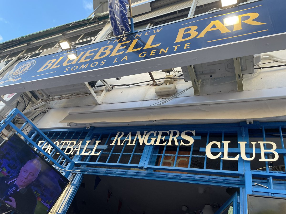 cazf111's tweet photo. When you can’t make ibrox tonite there’s no better place than a rangers bar. Let’s do this 😄 https://t.co/5CaWrnBymL