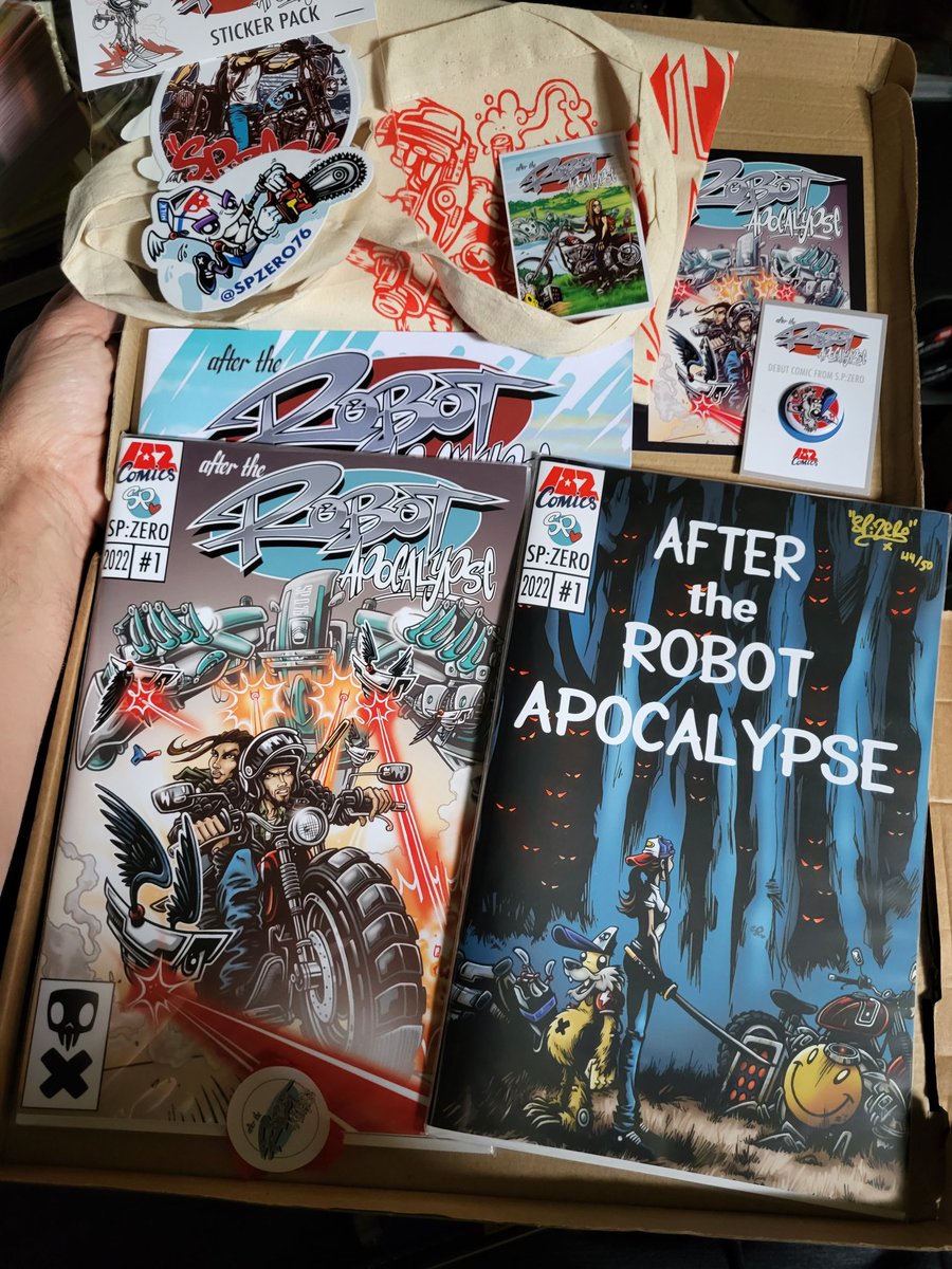 jmayer17's tweet photo. Nothing like an unexpected package of awesomeness showing up in the mail today! It's the debut comic from S.P:ZERO, and I know what I'll be reading after dinner!! https://t.co/oD4pr9RBkF