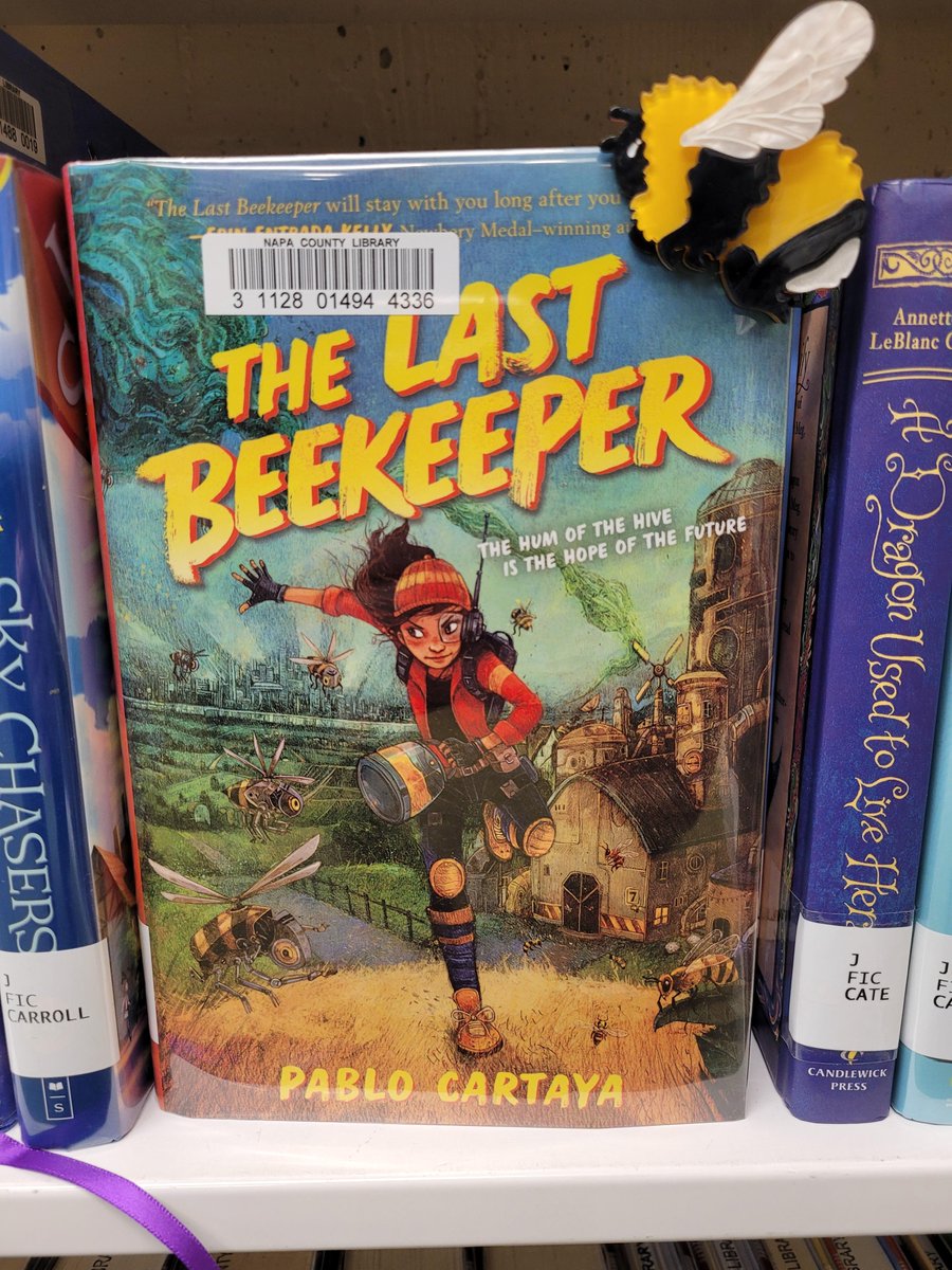 Napa County Library (@napa_library) on Twitter photo "Wondering what all the buzz is about? Check out <a href="/phcartaya/">Pablo Cartaya</a>'s The Last Beekeeper, a daring dystopic adventure in a world where the climate is out of control and all hope for the future lies in righting the wrongs of the past."
-Althea, Children's Librarian "Wondering what all the buzz is about? Check out <a href="/phcartaya/">Pablo Cartaya</a>'s The Last Beekeeper, a daring dystopic adventure in a world where the climate is out of control and all hope for the future lies in righting the wrongs of the past."
-Althea, Children's Librarian