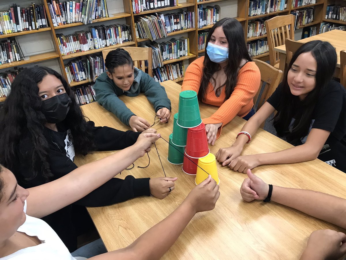 Wednesday: Cup Stack challenge #TeamWork #Collab <a href="/AVID4College/">AVID</a> <a href="/NorthParkAA/">NPAA</a>