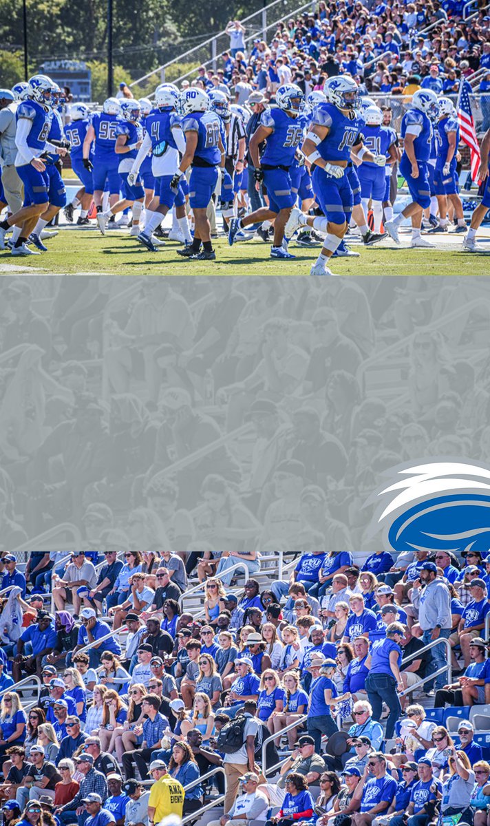 cnu_football's tweet photo. The home game atmosphere has been electric all year! Thanks to the over 6,000 people in attendance for family weekend. The fans are what makes game days at CNU special! Two more opportunities to come experience the atmosphere for yourself! https://t.co/j0fstcWR2z