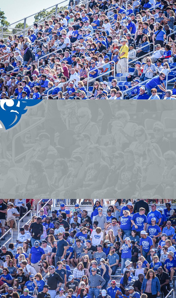 The home game atmosphere has been electric all year! Thanks to the over 6,000 people in attendance for family weekend. The fans are what makes game days at CNU special! Two more opportunities to come experience the atmosphere for yourself!
