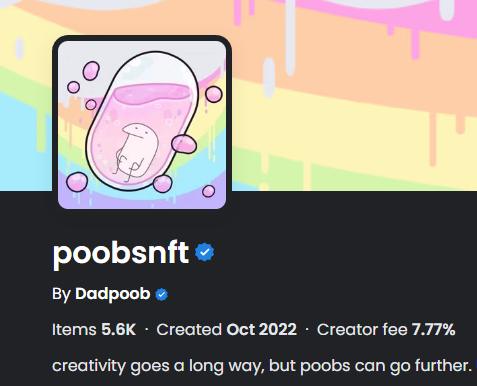poobsnft's tweet photo. Poobs are now verified on opensea! https://t.co/RCcRUOucU4
