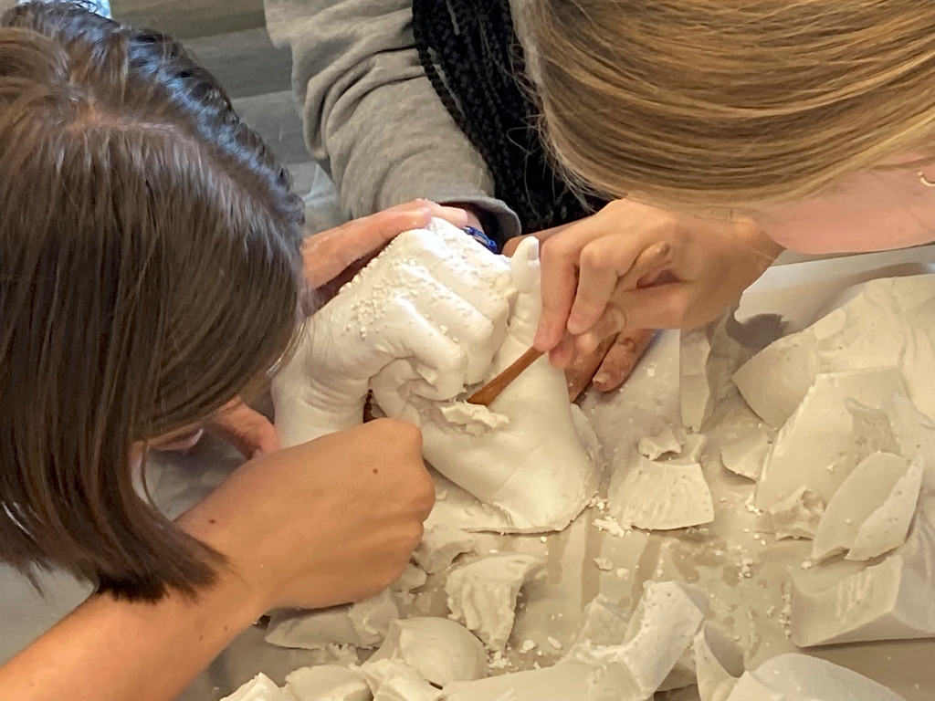 In Ms. Javens and Mr. Cicala's XI/XII Studio Art, student artists are learning how to life cast their own hands for their still life painting and drawing compositions.

#brearleyschool