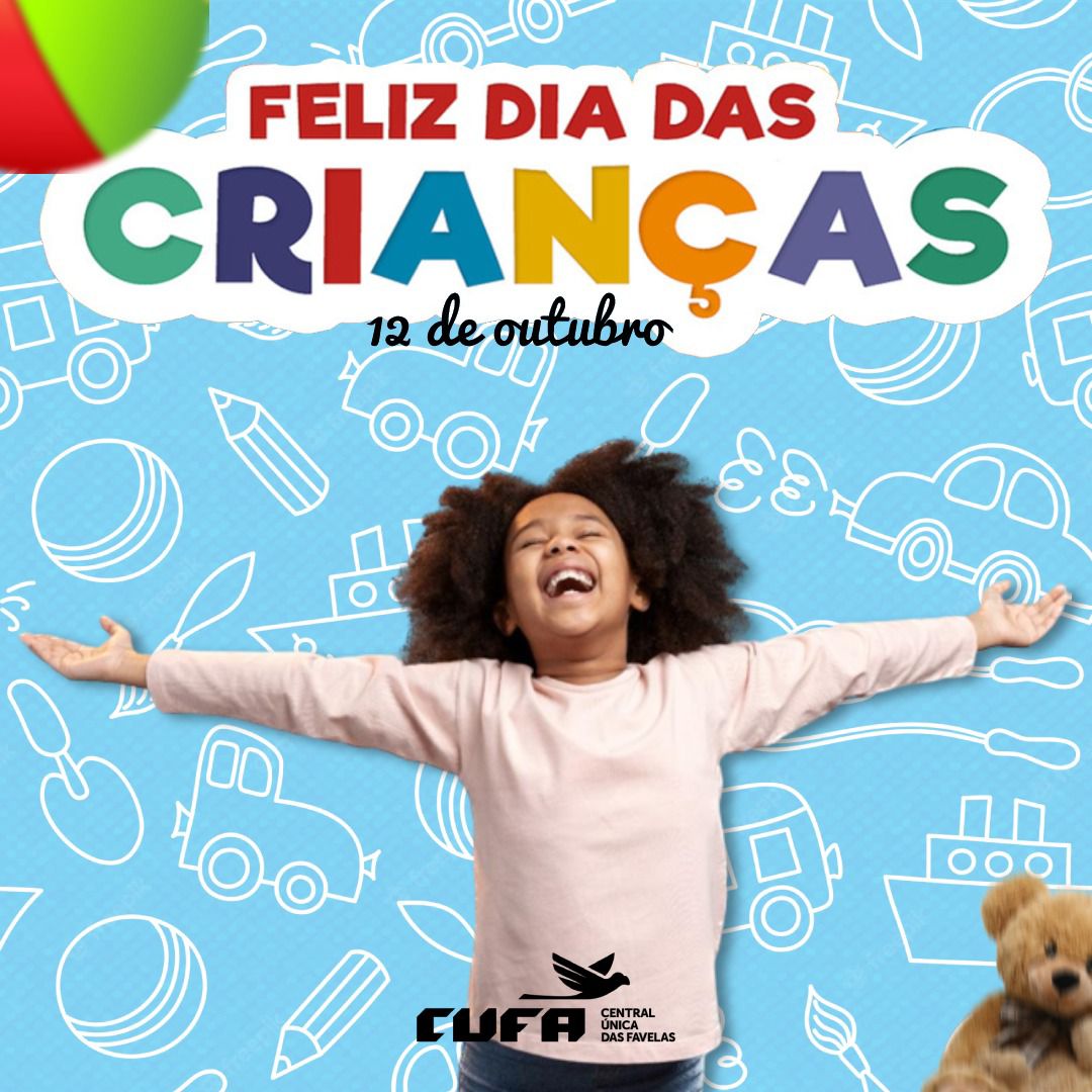 cufa_ceara's tweet photo. Hoje é o dia delas, Dia das Crianças!

Nesse Dia das Crianças, a CUFA deseja a todas as crianças, sobretudo as das favelas, que sua infância seja cheia de esperança e alegria, e que nunca seja tirada pela falta de oportunidade.

Feliz Dia das Crianças!

#diadascrianças #cufa https://t.co/5L0WIbSaic
