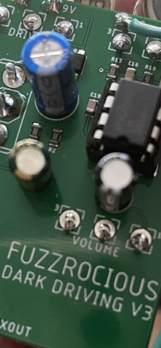 fuzzrocious's tweet photo. Dark Driving v3 will be here b4 u know it. This will pedal will do more, fit better on a board, & not cost more than previous versions.
#fuzzrocious #fuzzrociouspedals #stompbox #stompboxes #effectspedals #effectpedal #effectpedals #overdrivepedal #distortionpedal #darkdriving https://t.co/WRCXVapTbm