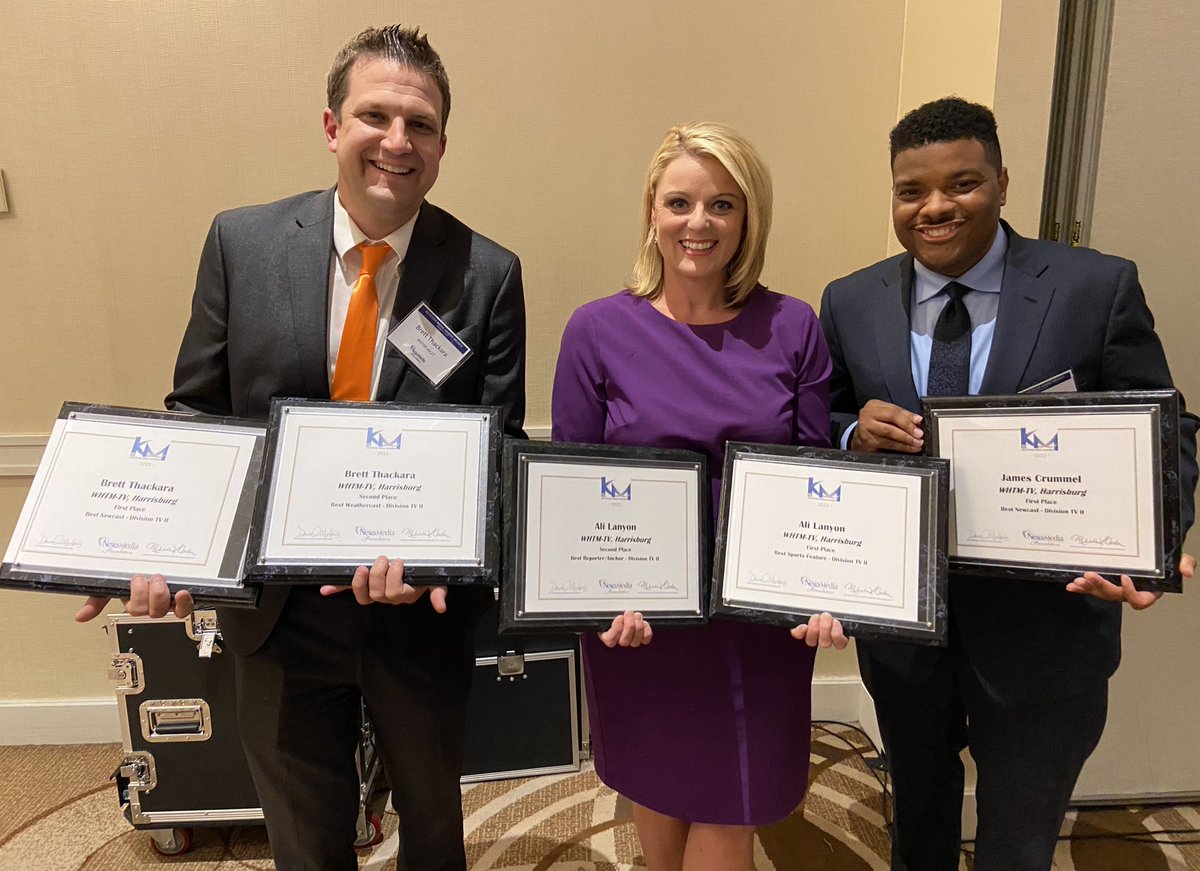 AliLanyonABC27's tweet photo. Honored to attend the #KeystoneMediaAwards brunch in Harrisburg today. @abc27News picked up quite a few honors. Lucky to work with such talented people! @jamescrummel @BrettThackABC27 @1rachelcherry @Anthony_Durso https://t.co/DSappiLBow
