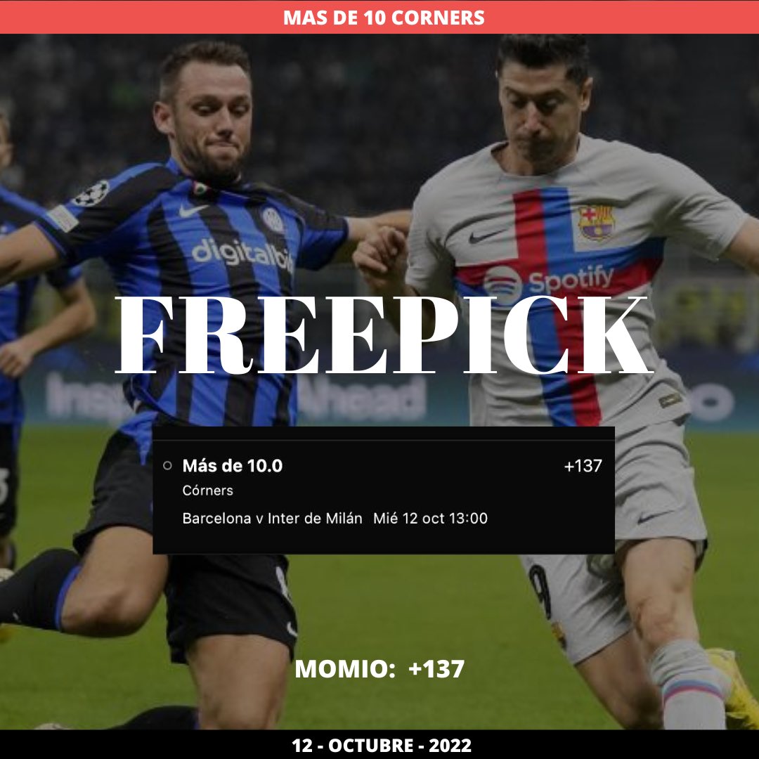 gamster_picks's tweet photo. Les dejamos 4 #freepicks positivos para hoy!! 🤩💸 #UCL #LigaMX 

#BarcelonaInter Ovr 10corners +137

Ran/liv Ovr 10.5 remates a puerta +125 💸

Pue/Ame Ambos anotan y Ovr 2.5 +125 💰💰

CA/Mty  Ovr 2.5 +125 🤑💸

RT y 💚 si nos sigues hoy! ✅💸
#ChampionsLeague #Liguilla https://t.co/9QuAPanHhn