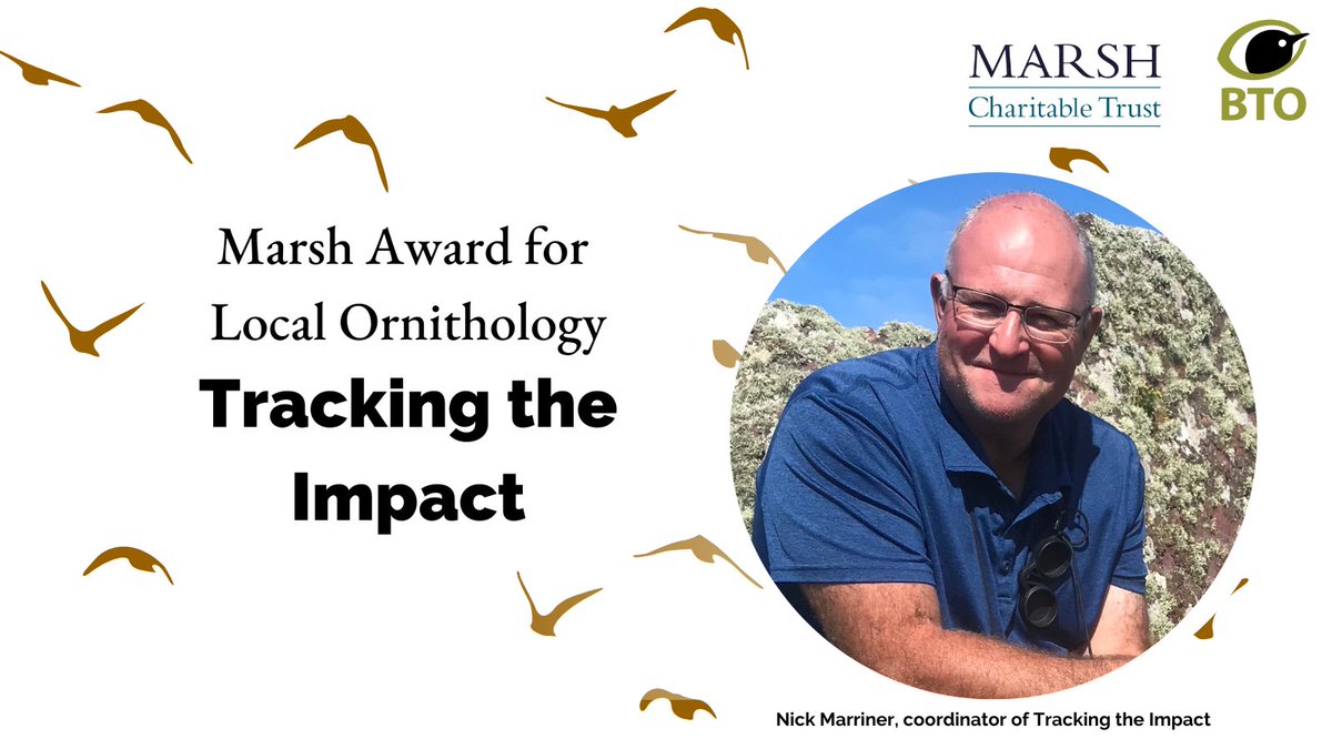 Congratulations to Tracking the Impact, a scheme that helps people in the Chilterns get involved with surveying plants & wildlife, on winning this year’s Marsh Award for Local Ornithology! @swlanaturaleye @MarshAwards @ChilternsCCC @HeritageFundUK #MyBTO #CitizenScience