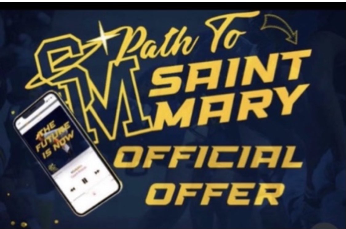 xavianchamberl1's tweet photo. #AGTG BEYOND BLESSED to receive my first offer from Saint Mary University 
@Coach_Rlopez 
@TyTrahan1 
@USMSpireWire https://t.co/SvmOg8Gbla