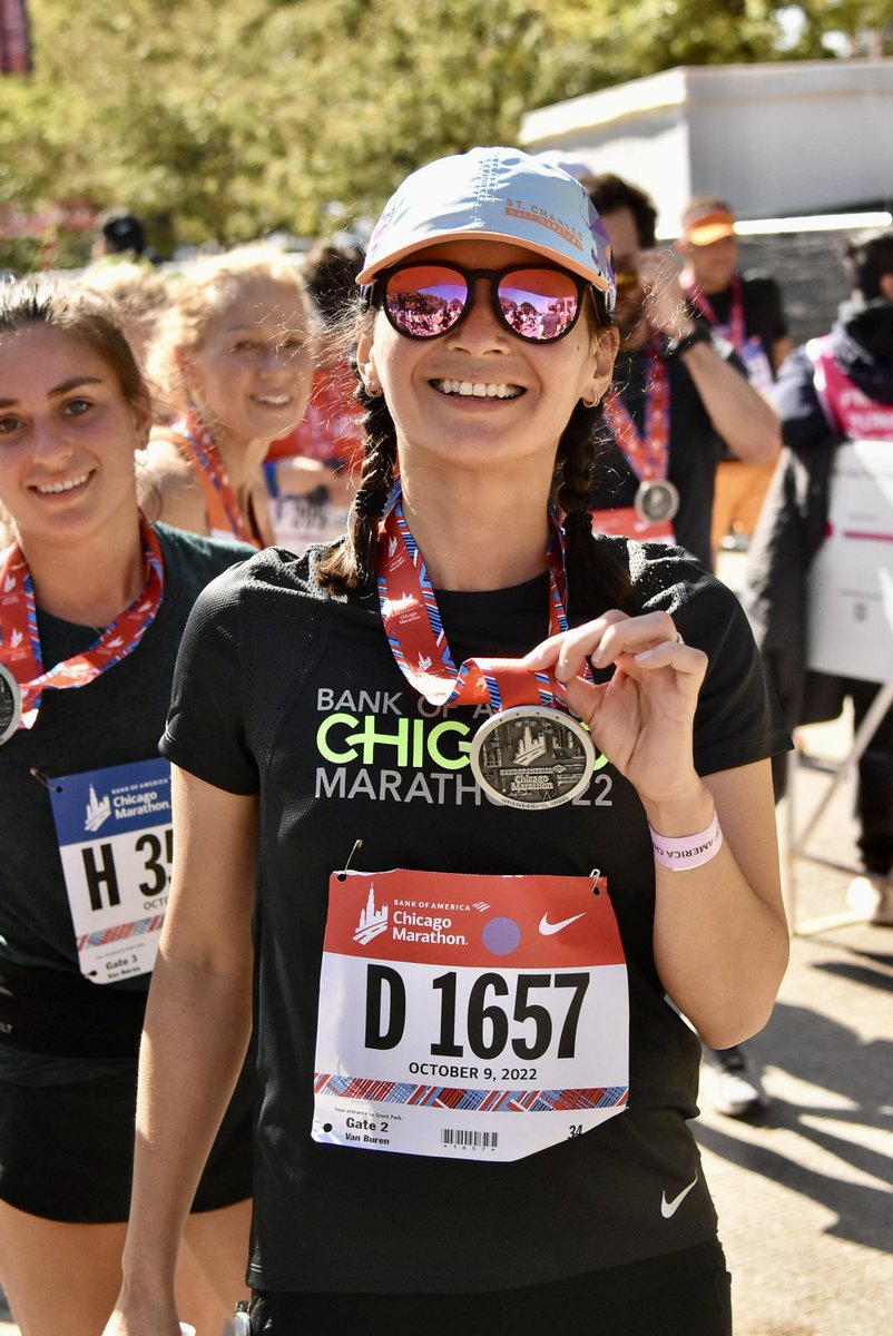 MKristeva's tweet photo. Chicago marathon mantra: “ I can do hard things, and I finish what I started.” https://t.co/k2y1xPt6fW