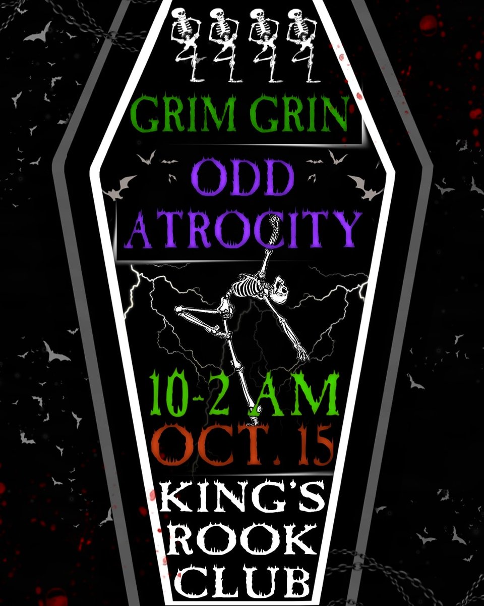 See ya at The King's Rook Club on Saturday!