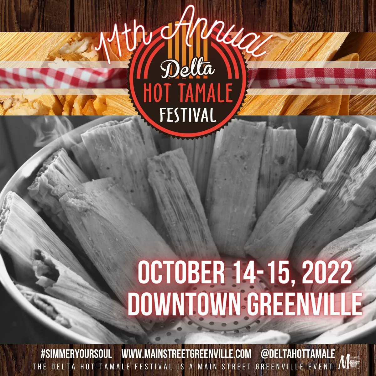 The Delta Hot Tamale Festival is a fun-filled three-day event that celebrates artists, musicians, tamale makers, and the South’s most influential chefs and writers. Join Good Things to learn more. Visit the <a href="/MSMainStreet/">Mississippi Main Street Association</a> calendar for more local events!