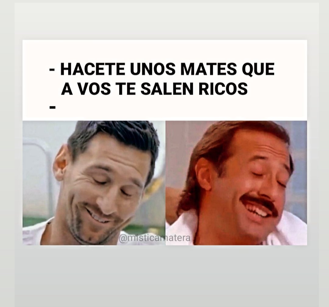 misticamatera's tweet photo. No cualquiera tiene la Mística!

#meme #humor #mate #messi #francella #MisticaMatera https://t.co/p2pzi90ANj