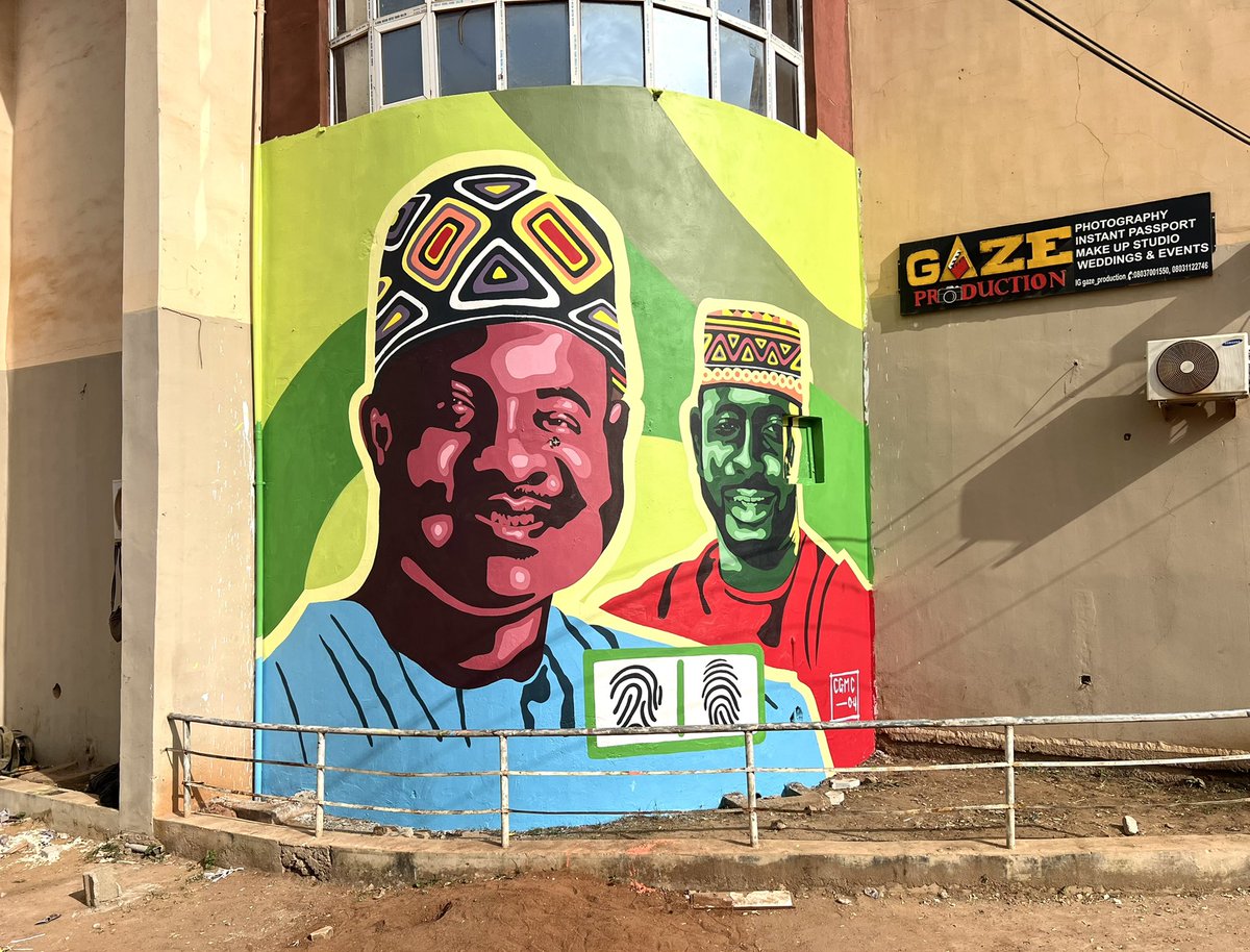 JESSE JOSH GOJE (@jessejosharts) on Twitter photo This Campaign support masterpiece is brought to you by the CGMC Team led by <a href="/jessejosharts/">JESSE JOSH GOJE</a>
β¦this mural installation is 25 x 25 feet in size and it took our energy and a lot of resources for three solid days.
<a href="/elrufai/">Nasir Ahmad El-Rufai</a> <a href="/B_ELRUFAI/">Hon. Mohammed Bello El-Rufai</a> <a href="/Dattijo/">Muhammad Sani Abdullahi, PhD</a> @Dattijo2023_ @Ubasanisupport This Campaign support masterpiece is brought to you by the CGMC Team led by <a href="/jessejosharts/">JESSE JOSH GOJE</a>
β¦this mural installation is 25 x 25 feet in size and it took our energy and a lot of resources for three solid days.
<a href="/elrufai/">Nasir Ahmad El-Rufai</a> <a href="/B_ELRUFAI/">Hon. Mohammed Bello El-Rufai</a> <a href="/Dattijo/">Muhammad Sani Abdullahi, PhD</a> @Dattijo2023_ @Ubasanisupport