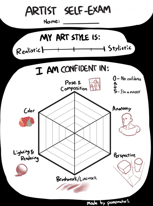 I made a little thing for my fellow character artists to assess your skills with, not sure if it's good tho

gonna tag some test subjects, qrt with your assessment: @JQHNHARQLD @paulozadias @gurumie1229 @KhoaPhan96 @tanooklee @aurwoora @jellen_aura @Shuuzo4 