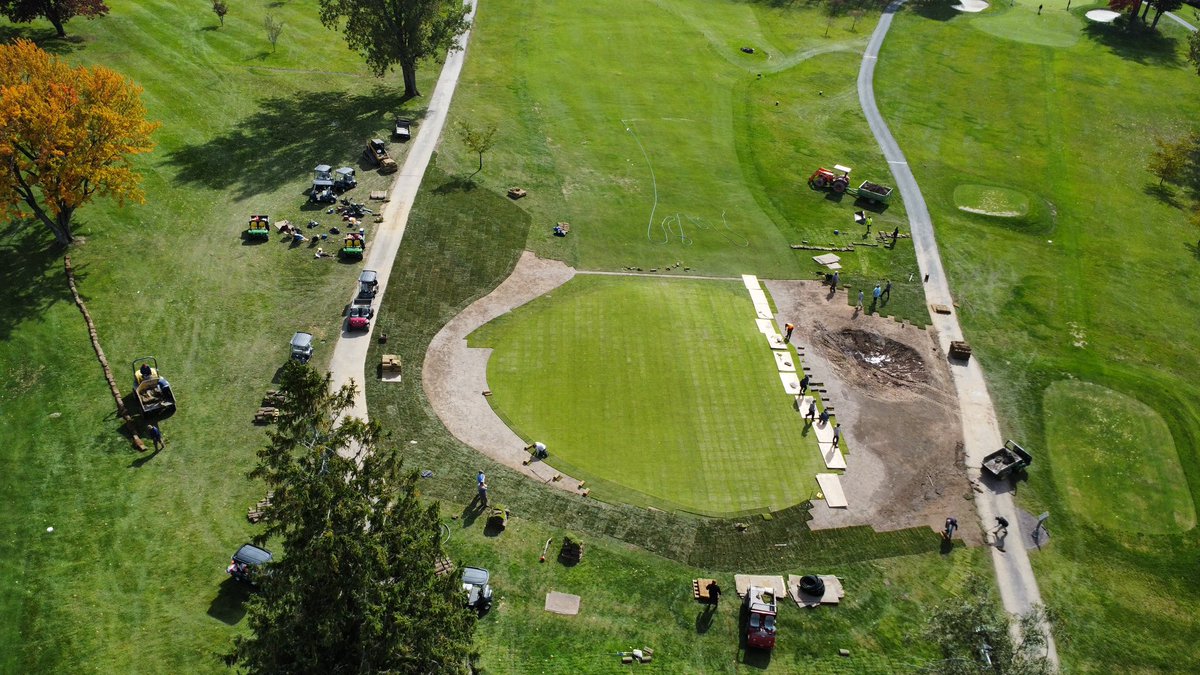 Starting to take shape and look like a green!!