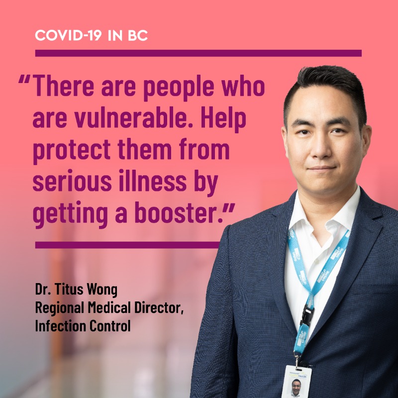 BCGovNews's tweet photo. Boosters are the most effective way to restore your immunity and help prevent serious illness. Keep your vaccinations up-to-date.