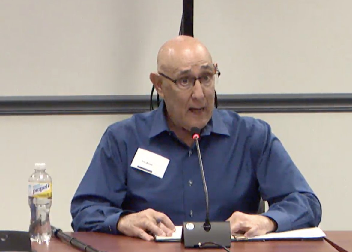 Former Ohio Supreme Court Chief Justice Eric Brown urged the school board to vote against the resolution.