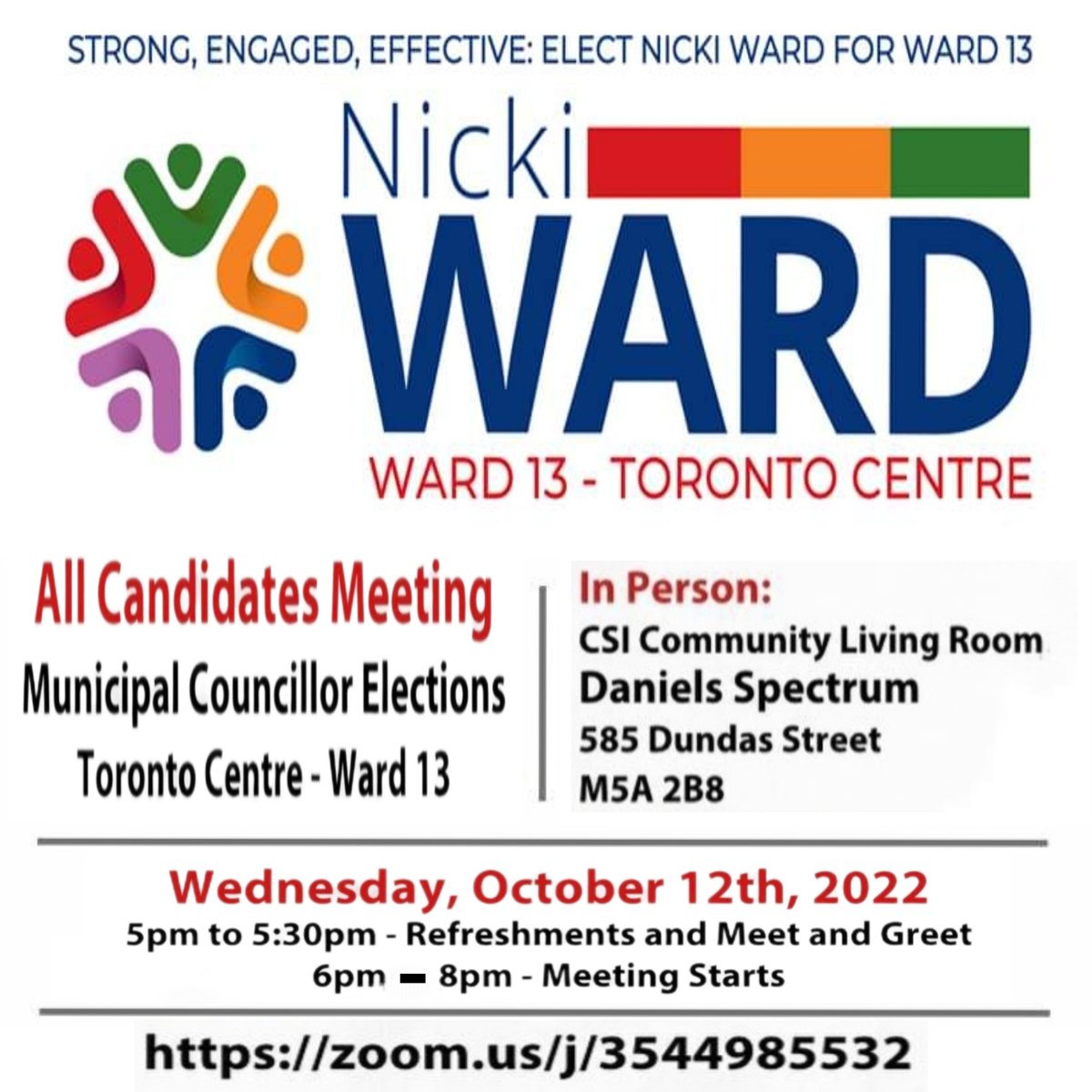 nicki_ward's tweet photo. Looking forward to seeing you there!
📍585 Dundas St E TO, or 
Via Zoom https://t.co/U7xiXBUil5

#Ward13 #TorontoCentre #TorCen #Toronto #municipalelections #torontoelections #TOvotes #TorontoVotes #ForWard13 #ForWard13NickiWard #WardForWard13 #TOpoli #NickiWard https://t.co/73EJSNuECE