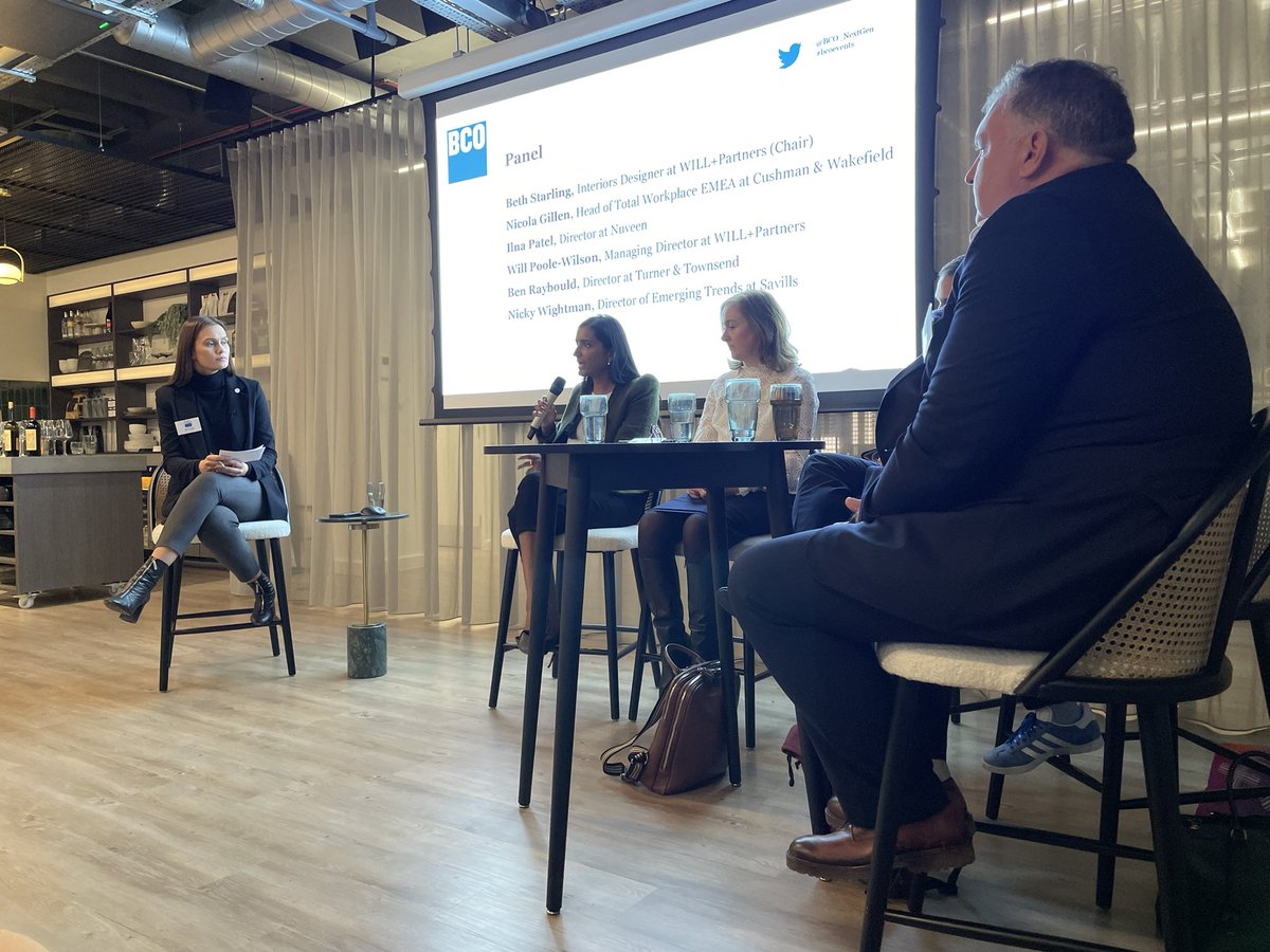 Thought provoking talk yesterday at the <a href="/BCO_UK/">British Council for Offices</a> event of discussing the #future of #hybridworking from a great panel - very interesting to hear about different perspectives and approaches to hybrid working for the future #heretostay <a href="/BCO_NextGen/">BCO NextGen</a> <a href="/BarrGazetas/">Barr Gazetas</a>