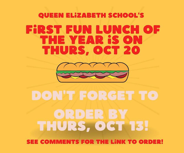 The first three QES “Fun Lunches” of the year have been organized and are open for ordering!!! 
Use the link below to go to the Healthy Hunger site to register or sign in to your account! 
healthyhunger.ca/index.php