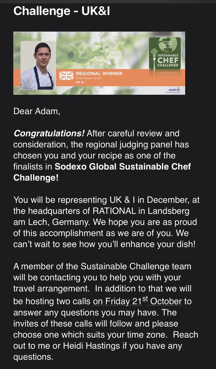Adam_Smith (@adamsmithchef) on Twitter photo This is unbelievable thank you for all your support <a href="/chefswylie/">Steven Wylie</a> hopefully I can do <a href="/IndiesSodexo/">IndependentsBySodexo</a> <a href="/SodexoUK_IRE/">Sodexo UK & Ireland</a> <a href="/ClarkWesty/">Carolyn Clark</a> proud This is unbelievable thank you for all your support <a href="/chefswylie/">Steven Wylie</a> hopefully I can do <a href="/IndiesSodexo/">IndependentsBySodexo</a> <a href="/SodexoUK_IRE/">Sodexo UK & Ireland</a> <a href="/ClarkWesty/">Carolyn Clark</a> proud