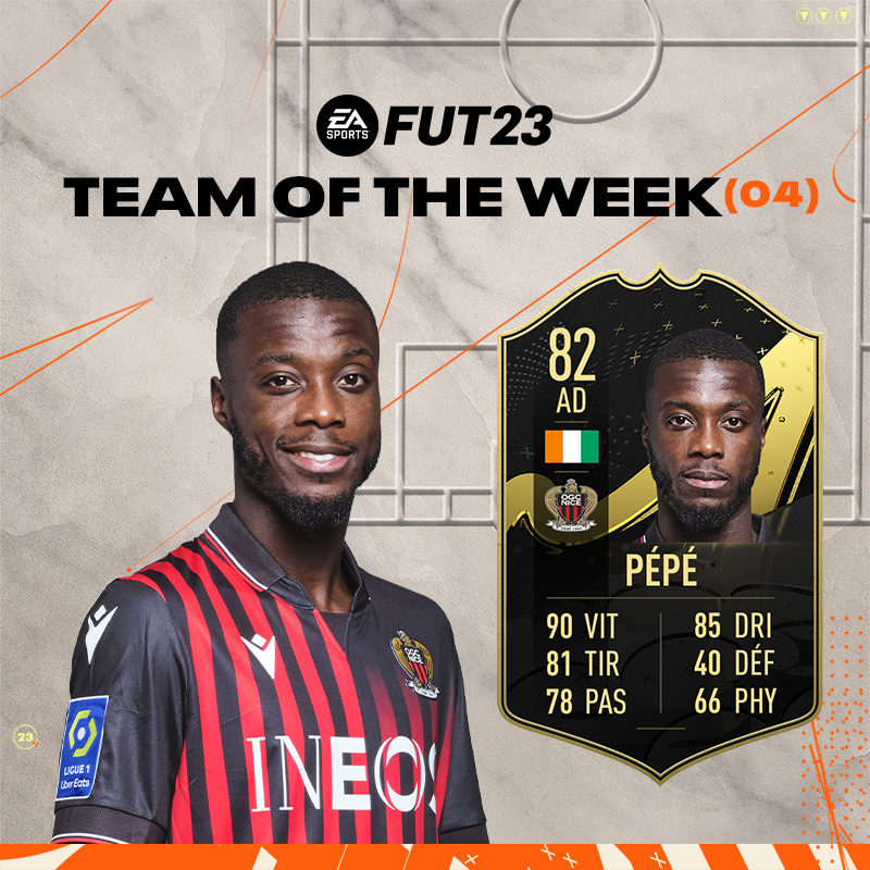 🎮 Nicolas Pepe ⚡

Notre numéro 29 est dans la #TOTW @ea_fifa_france 👏
 
#FIFA23