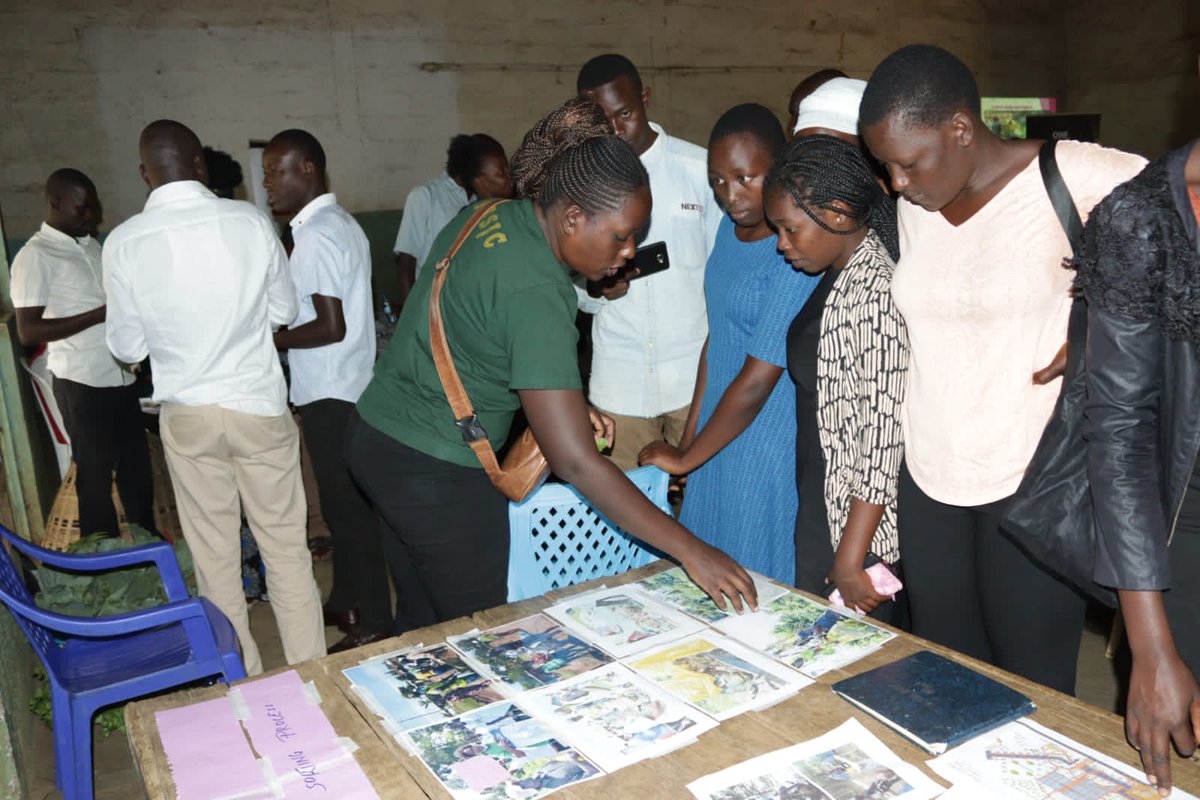 Exhibition of various things in the community.