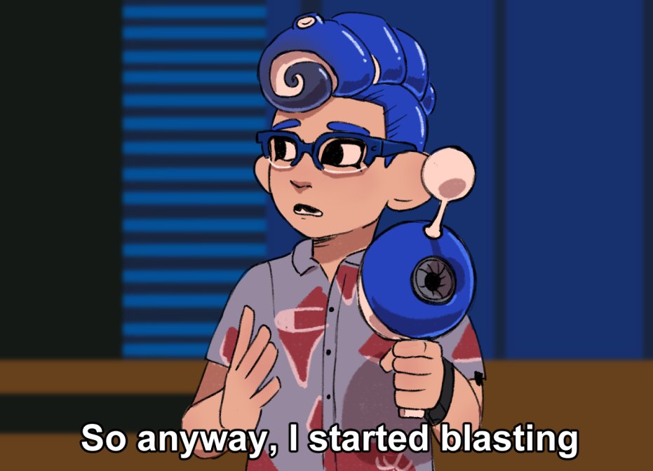 CeciDibujera's tweet photo. I like the Luna Blaster #Splatoon3 https://t.co/mYY5hPp7un
