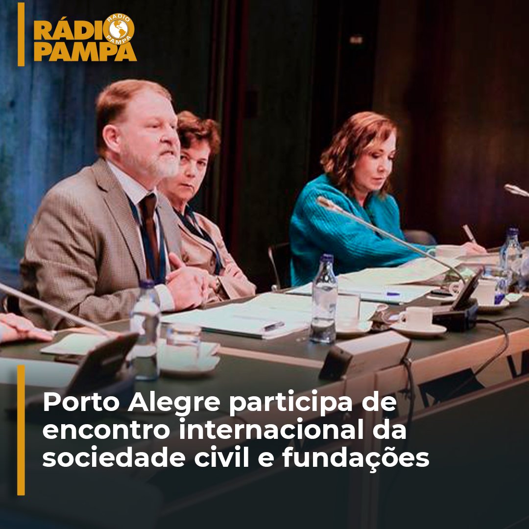 radiopampapoa's tweet image. Porto Alegre participa de encontro internacional da sociedade civil e fundações:

Leia em radiopampa.com.br (link na bio)
⠀⠀⠀⠀⠀
#RádioPampa #RedePampa #Pampa #rádio #Informação #notícia #portoalegre #riograndedosul #poa #encontro #internacional #sociedade #fundação