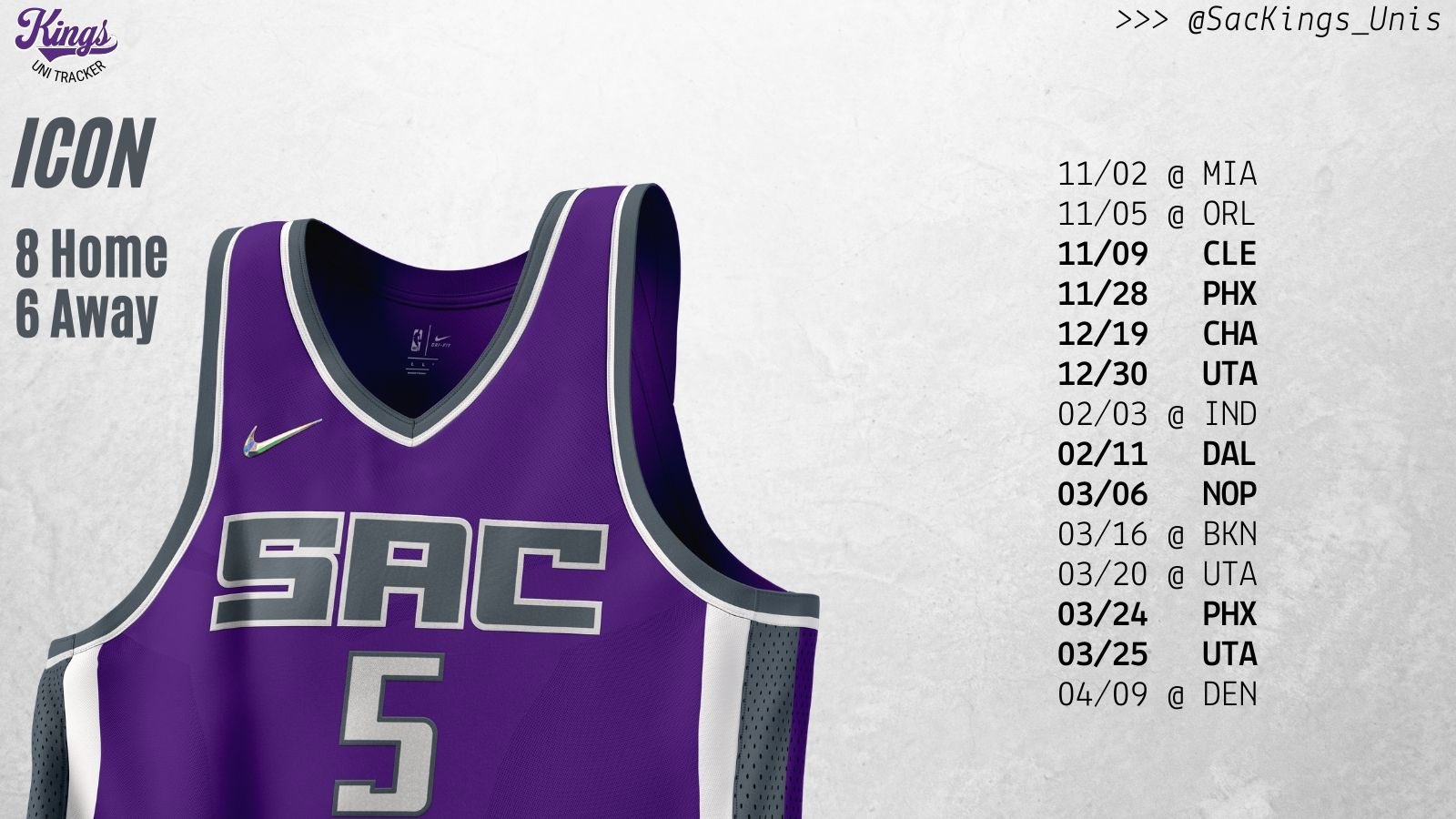 Kings Uni Tracker (@SacKings_Unis) / X