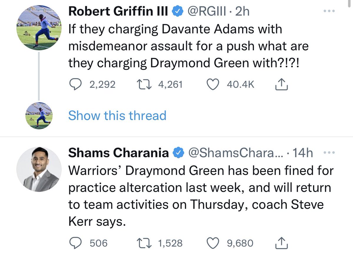 AndrewGarcia02's tweet photo. @RGIII impeccable timing https://t.co/55h2cQzb1E