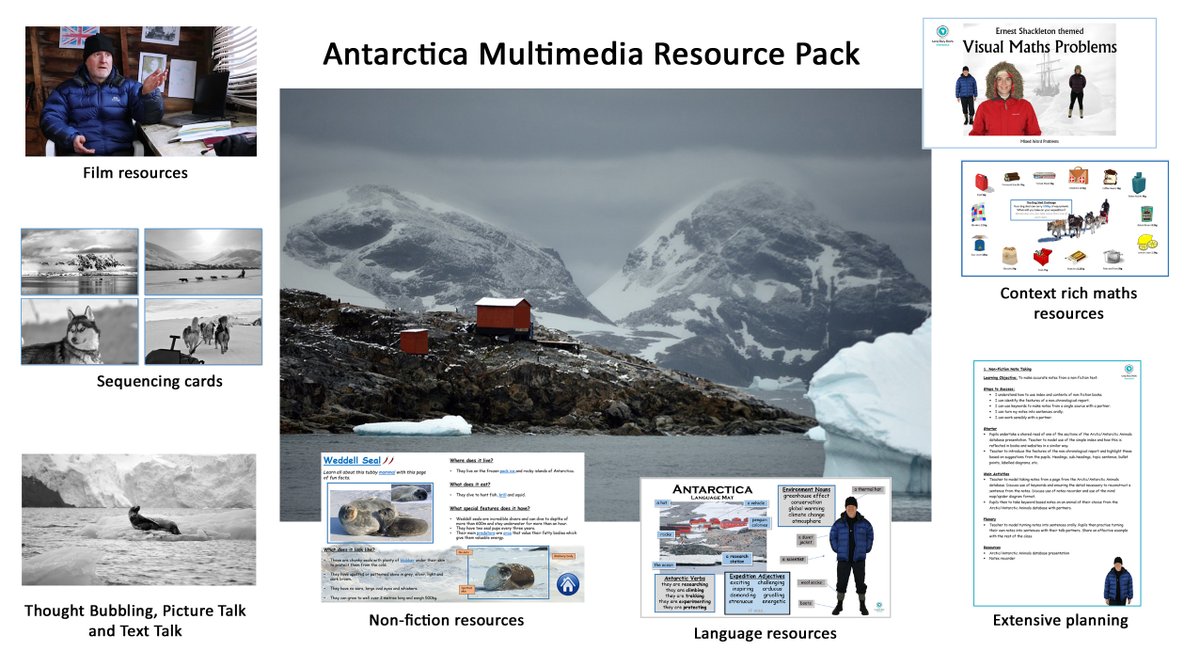 InteractiveLong's tweet image. Check out our Antarctica multimedia resources pack. Geography, History and Science combine to engage reluctant writers