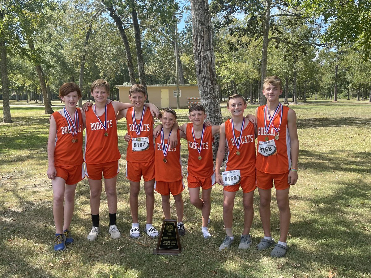 Big day at the District Cross Country Meet. Varsity boys are your district champs. Varsity girls finish 3rd. JH boys are also district champs! #WeBelieve. <a href="/Orangefield_XC/">Orangefield XC/T&F</a>