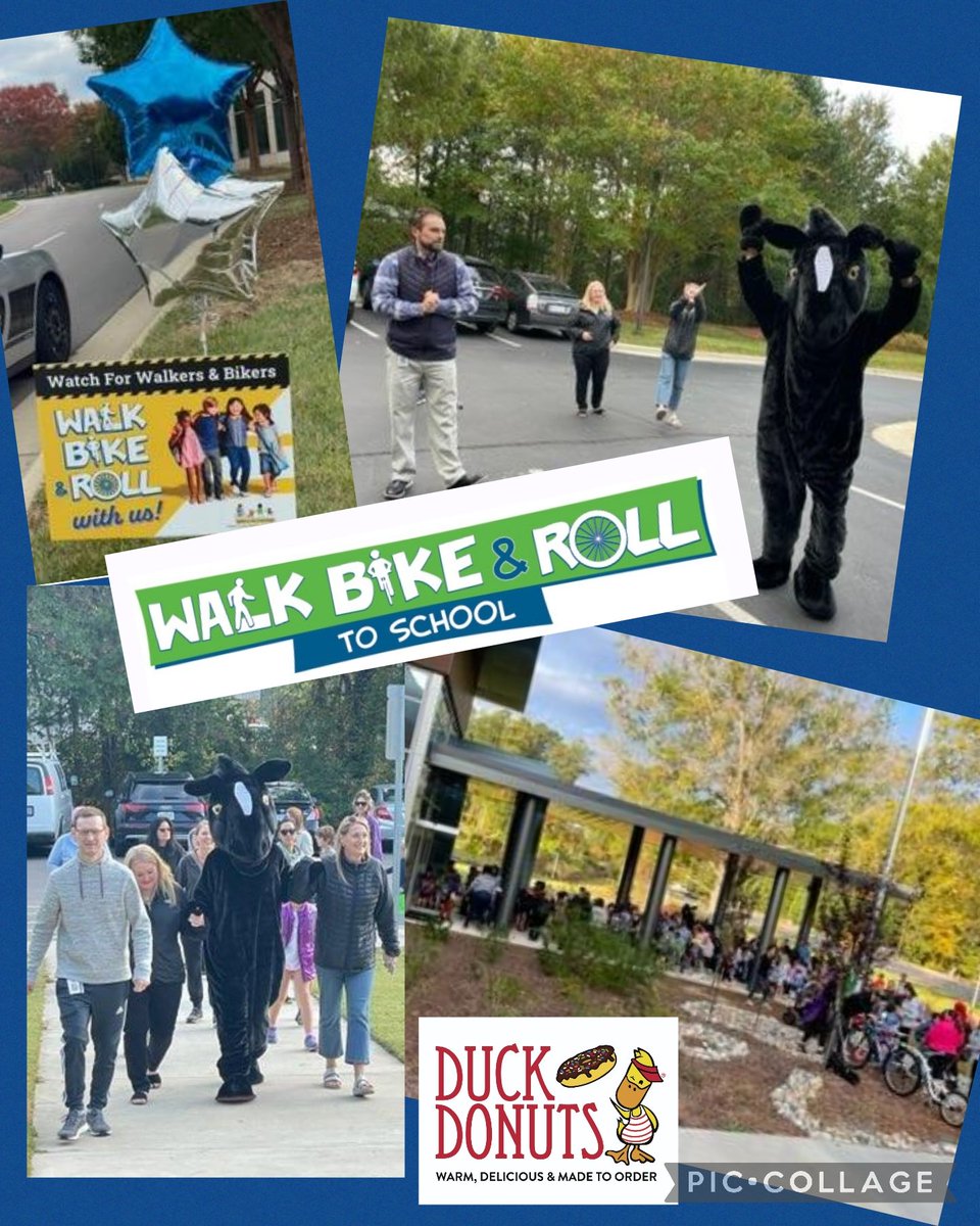 Walk, Bike &amp; Roll Fun! Thanks to <a href="/HighwoodsProp/">Highwoods Properties</a> and <a href="/DuckDonuts/">Duck Donuts</a> for supporting the <a href="/StoughStallions/">Stough Magnet Elementary School</a> community this morning. Great to see you all!  #WalkBikeToSchool