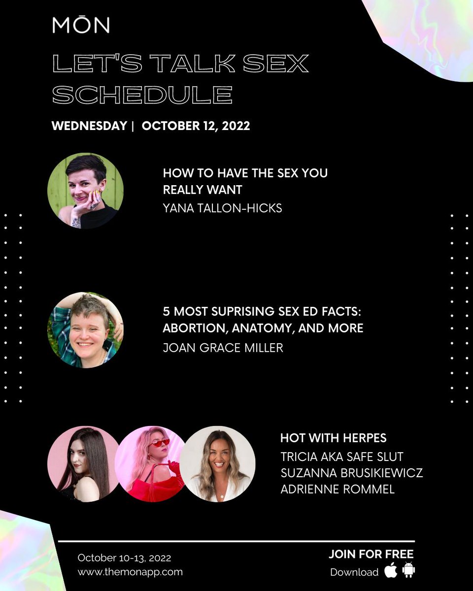 TheMONApp's tweet photo. LTS SUMMIT DAY 3:
Come learn about ways to get the relationship you want (@the_valleyvspot), reproductive health (@PPGreaterTX), & how to be hot with herpes (@safe_slut @HealthyYoni) moderated by @urpleasurepath
CLICK TO JOIN: https://t.co/TEwp3Cstpk
#LTSSummit2022 #themonapp https://t.co/z9dLyltEit