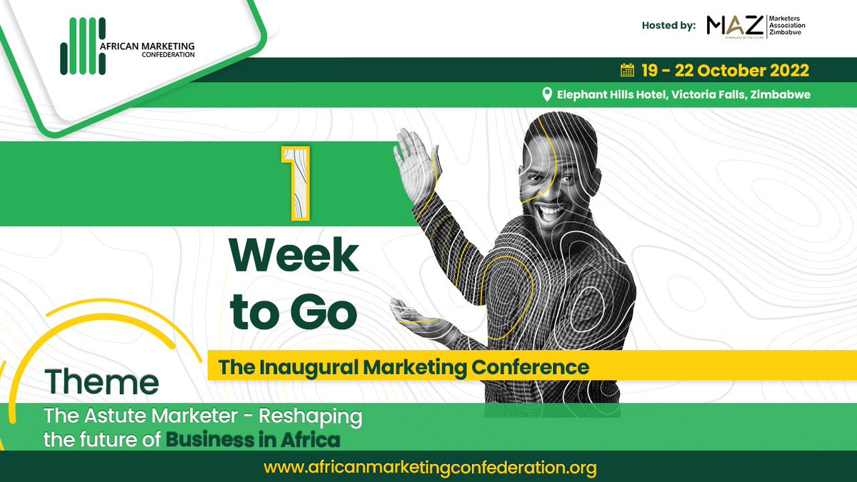 We are ONE WEEK away from the Inaugural AMC Marketing Conference. If you are a marketing professional or an academic, do not miss the opportunity to be a part of this gathering. Learn more and book your seat today bit.ly/3TbygIl. #AMC #Marketing #MarketingProfessionals