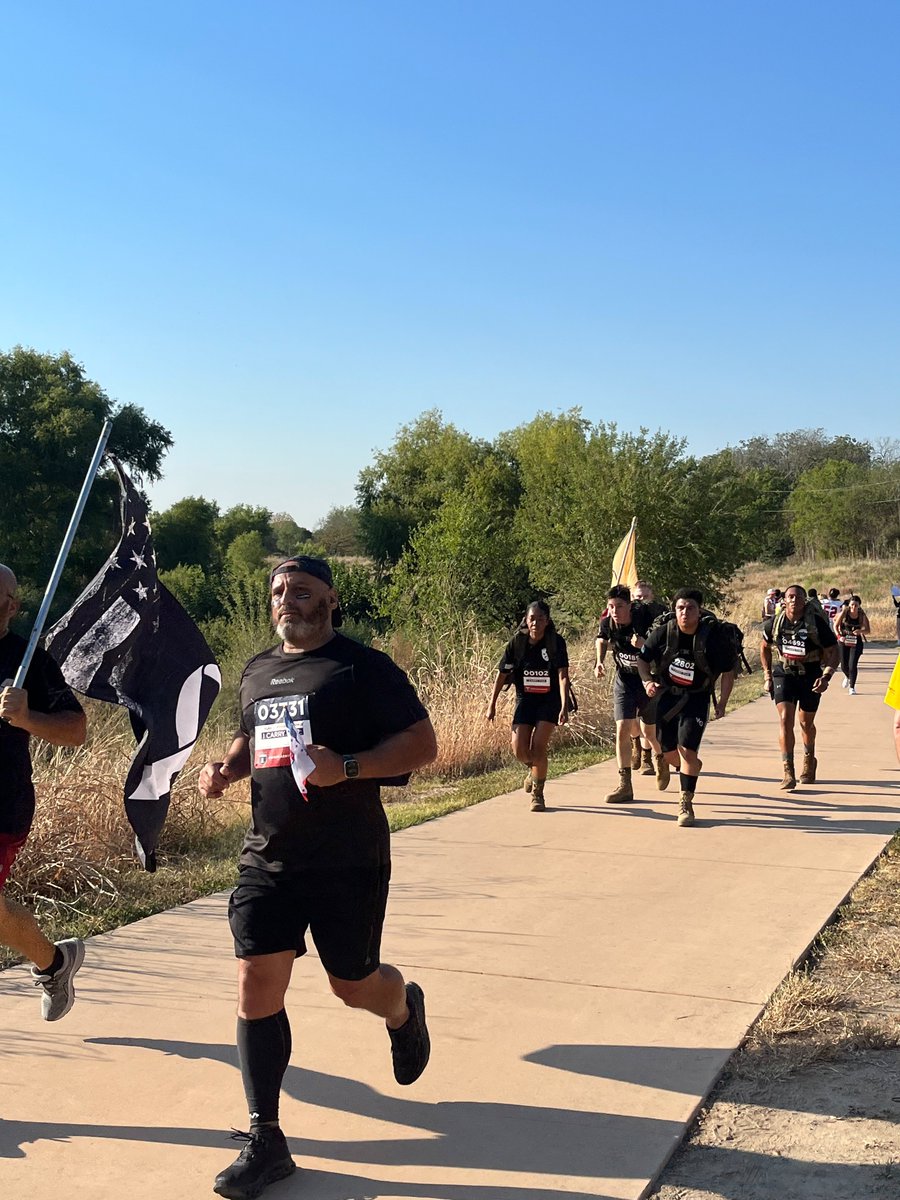 StateRotc's tweet image. Bobcat Battalion 10 mile Team at Wounded Warrior Carried Forward 5K. 

CDTs Porter, Coffman, Abrego, Hiatt, Quinde-Trigoso, Garcia, Owens, Cooper, Durocher, Guzaldo and Eldridge motivated their community last Saturday representing @5thBrigadeROTC and @txst
