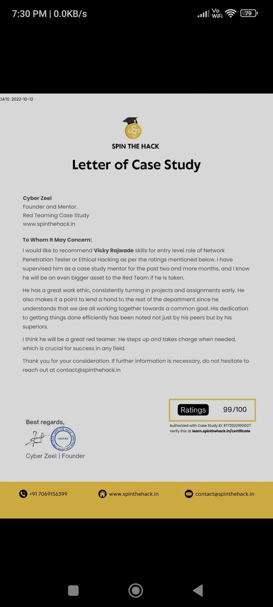 Vicky_4o4's tweet photo. I won the cybertix internship and case study letter. 🥳🥳🥳🥳
i can't express today's happiness in word🥳🥳🥳🔥💯
Thank you! @thecyberzeel
#redteamer #infosec #spinthehack #success #bugbountytips https://t.co/Apo52dYfoJ
