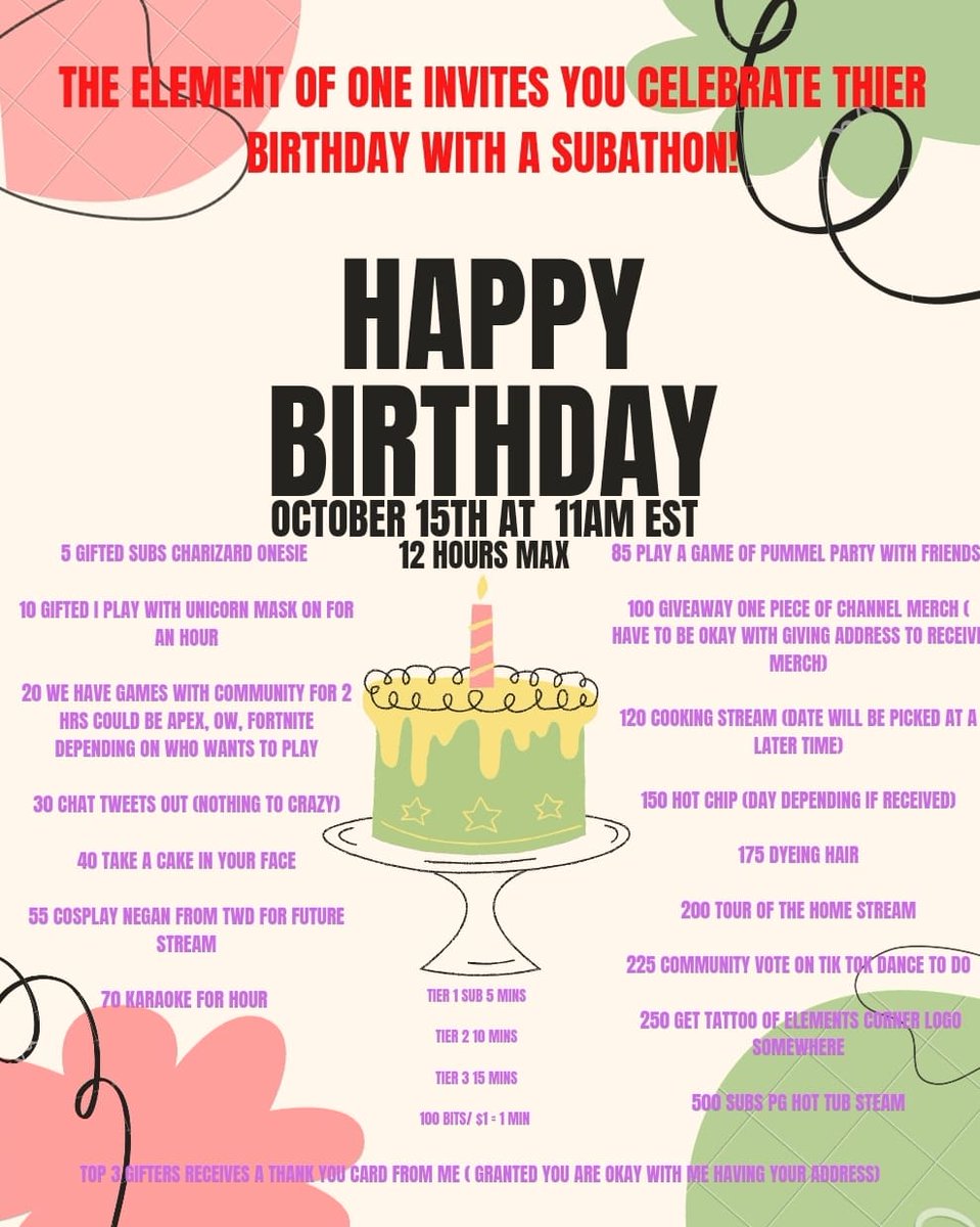 realelementof1's tweet photo. Celebrating not only my birthday, but my year of growth. Celebrating life. Celebrating friends. See you on October 15th for my bday stream on twitch!! #ELEMENTSCORNER #MuchLove https://t.co/QyGrF3bcKj