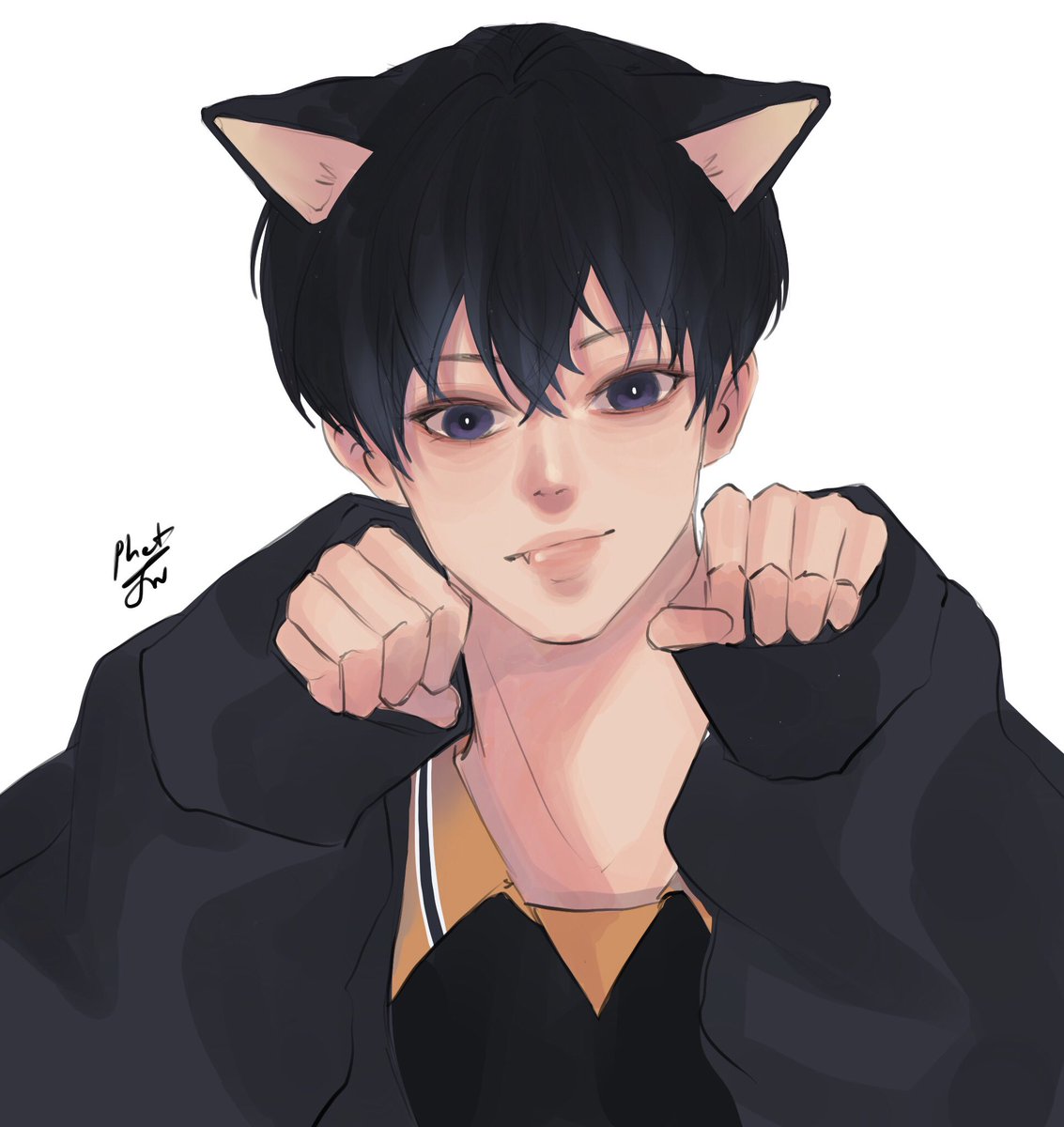 「แงวดำตัวที่ 1 '-' #kageyamatobio #Kageya」|MarB ˚☁️૮(ˊ ᵔ ˋ)ა cms open!のイラスト