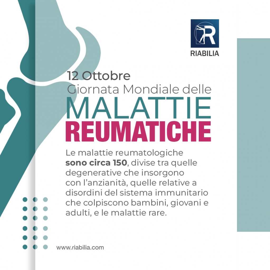 riabilia's tweet photo. Oggi è la Giornata Mondiale delle malattie Reumatiche. In Italia ci sono oltre 5 milioni di persone affette da questa condizione, circa il 10% della popolazione.

 #riabilia #riabilitazione #fisioterapia #malattiereumatiche #dolore #cura #terapia #salute #prevenzione https://t.co/26PNASj9ld