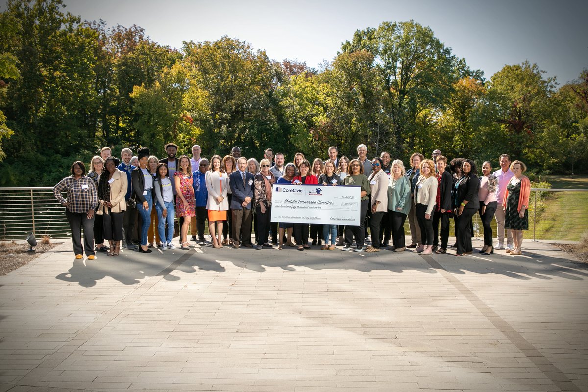CoreCivicGiving's tweet photo. This year, the CoreCivic Foundation's 31st Annual Charity Golf Classic raised $550,000 for 33 of our non-profit partners! #CommunitySupport https://t.co/EIKaNu0qhW