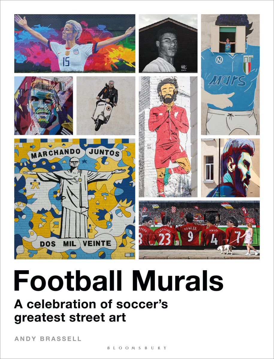On @tSHandJ in a few mins to talk about my new book Football Murals, out tomorrow. Might as well bust a bit if Champions League while I'm there too, right?