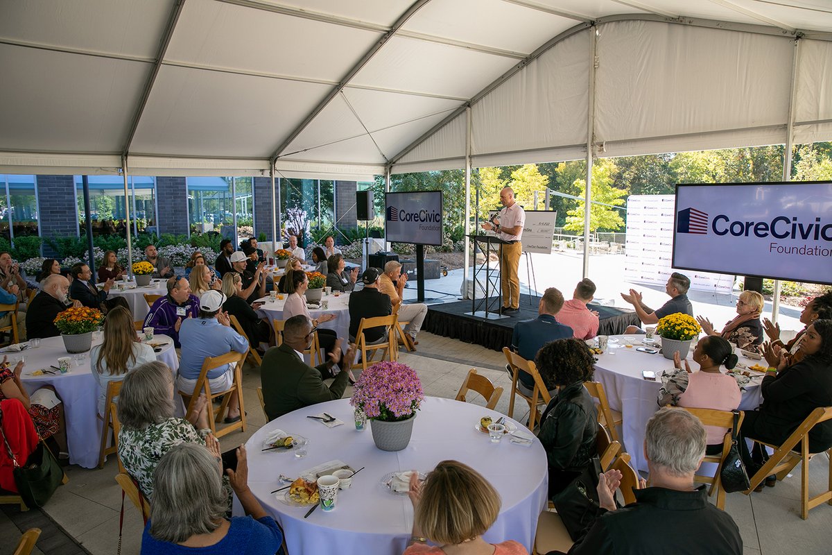 CoreCivicGiving's tweet photo. This year, the CoreCivic Foundation's 31st Annual Charity Golf Classic raised $550,000 for 33 of our non-profit partners! #CommunitySupport https://t.co/EIKaNu0qhW
