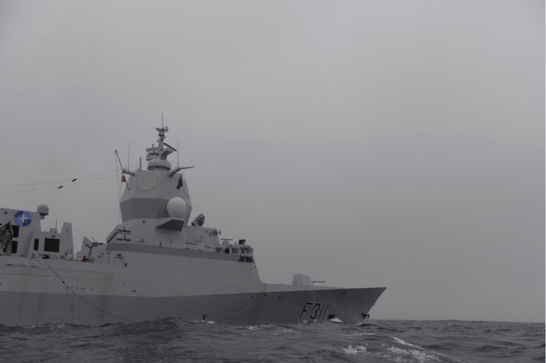 HNoMS Roald Amundsen and HNoMS Maud are on patrol in the North Sea with @COM_SNMG1. The group takes part in exercise Joint Warrior - where they train in realistic scenarios to improve their ability to operate together. #strongertogether #WeAreNato #NRF